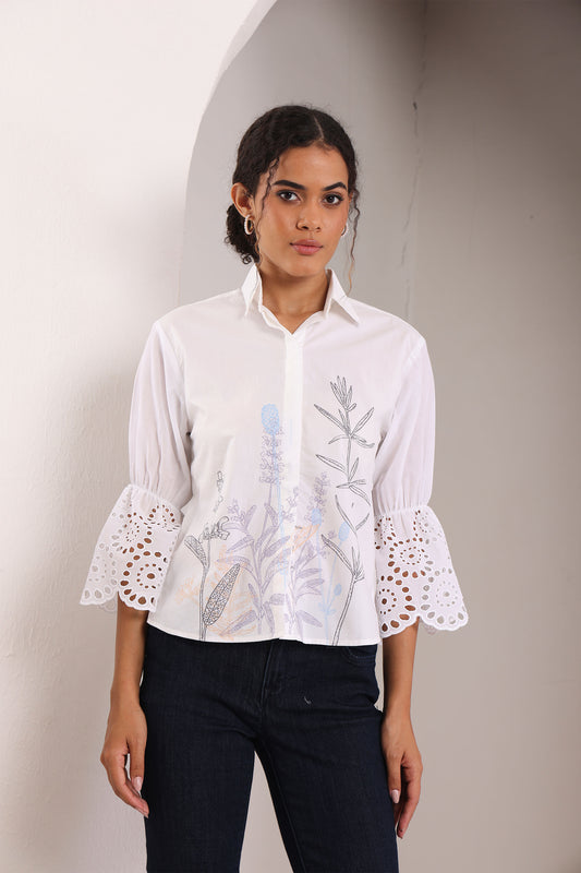 Lined in Petals Shirt