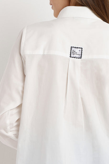 Floral Lace-Up Shirt